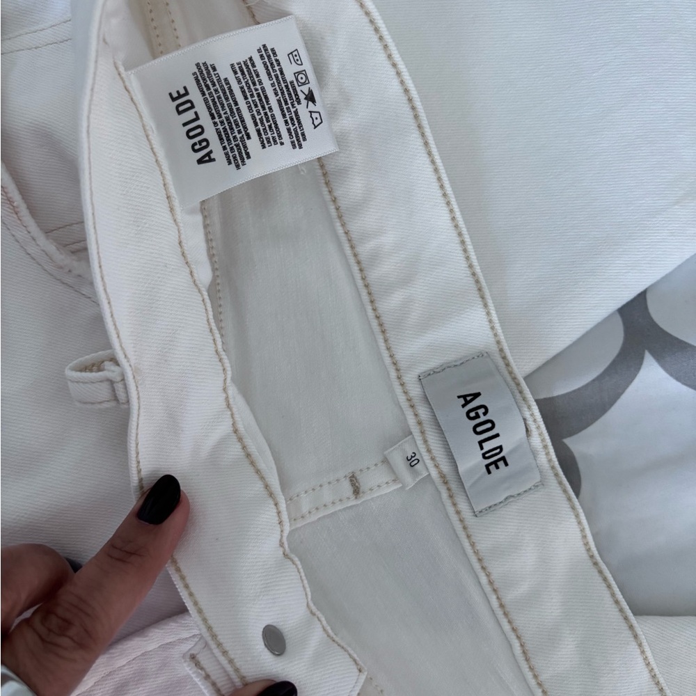 Agolde Women's Cream Jeans